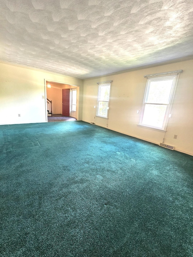 2633 Wood Warbler Ln, Roanoke, VA 24018 - empty room featuring a textured ceiling and carpet flooring