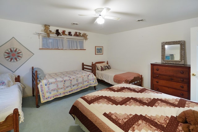 126 Windmere Trl, Moneta, VA 24121 - bedroom with carpet floors and a ceiling fan