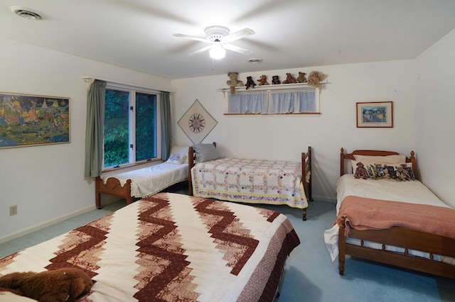 126 Windmere Trl, Moneta, VA 24121 - bedroom featuring carpet flooring and a ceiling fan
