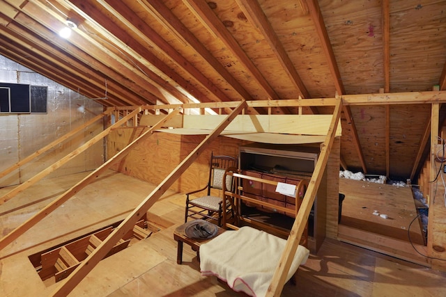 126 Windmere Trl, Moneta, VA 24121 - stairs with lofted ceiling