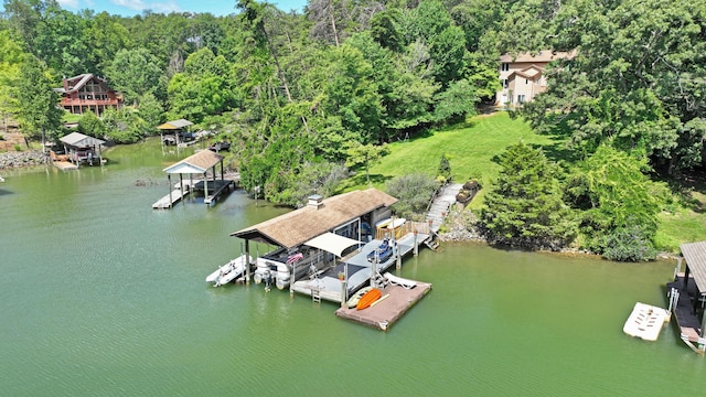126 Windmere Trl, Moneta, VA 24121 - drone / aerial view of a large body of water