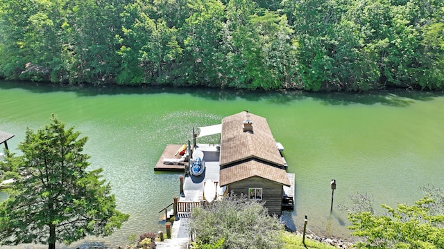 126 Windmere Trl, Moneta, VA 24121 - view from above of property with a large body of water