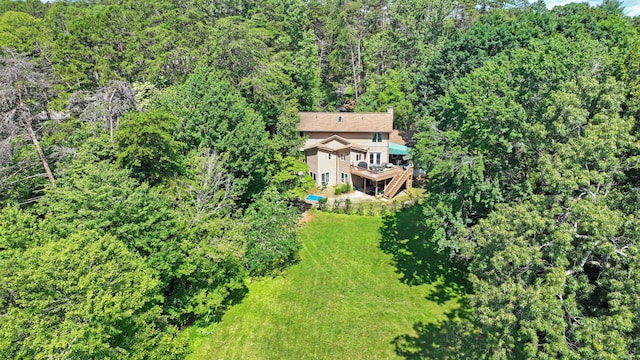 126 Windmere Trl, Moneta, VA 24121 - view of subject property featuring a heavily wooded area