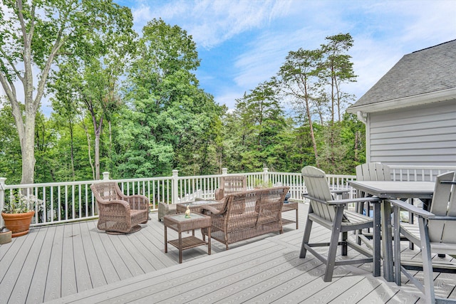 304 Blazing Ridge Dr Unit 0, Pittsville, VA 24139 - wooden terrace with outdoor dining space and outdoor lounge area