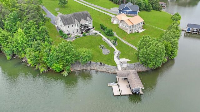 414 Augusta Way, Wirtz, VA 24184 - aerial view of a nearby body of water