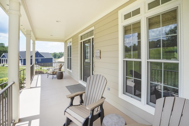 414 Augusta Way, Wirtz, VA 24184 - view of covered porch
