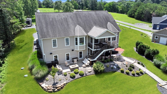 414 Augusta Way, Wirtz, VA 24184 - view from above of property