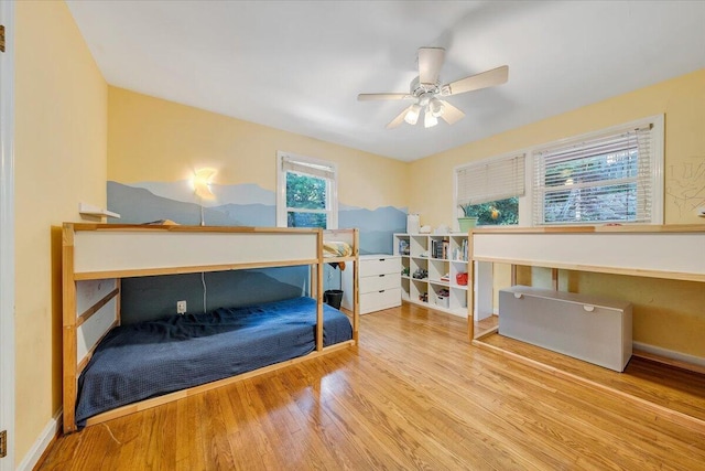 2702 Yellow Mountain Rd SE, Roanoke, VA 24014 - bedroom featuring wood finished floors and a ceiling fan