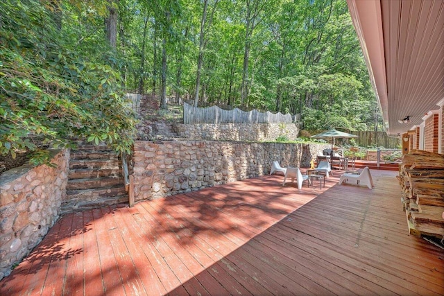 2702 Yellow Mountain Rd SE, Roanoke, VA 24014 - wooden deck featuring outdoor dining area