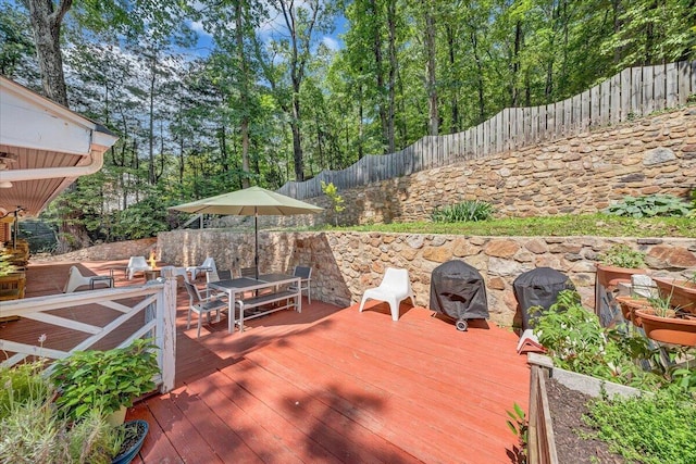2702 Yellow Mountain Rd SE, Roanoke, VA 24014 - wooden deck featuring outdoor dining area