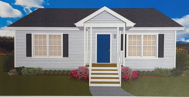 1812 Hardy Rd, Vinton, VA 24179 - view of front of property with entry steps and a shingled roof