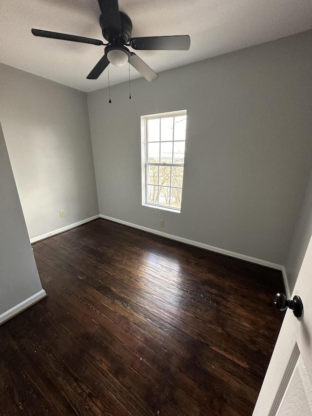 120 10 1/2 St SE, Roanoke, VA 24013 - empty room featuring hardwood / wood-style flooring and a ceiling fan