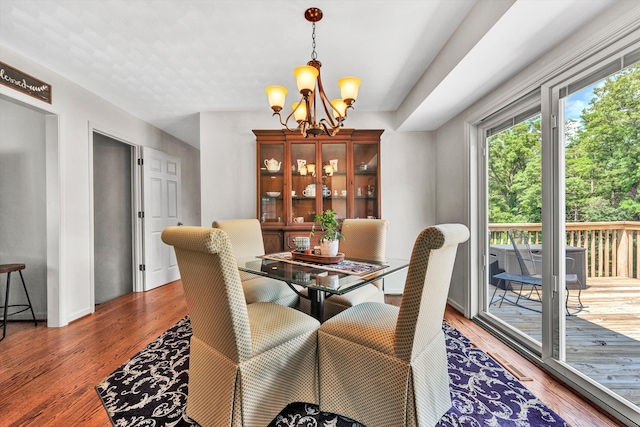 716 Arcadia Cir, Vinton, VA 24179 - dining area featuring a chandelier and wood finished floors
