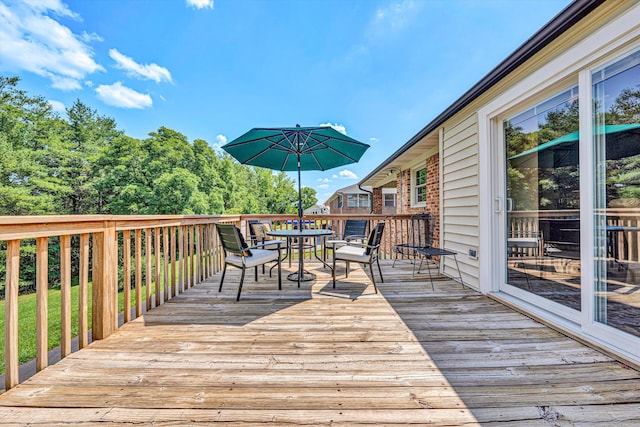 716 Arcadia Cir, Vinton, VA 24179 - deck featuring outdoor dining area