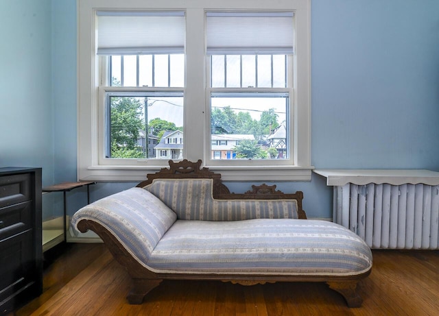2506 Rosalind Ave SW, Roanoke, VA 24014 - sitting room with radiator heating unit and wood finished floors