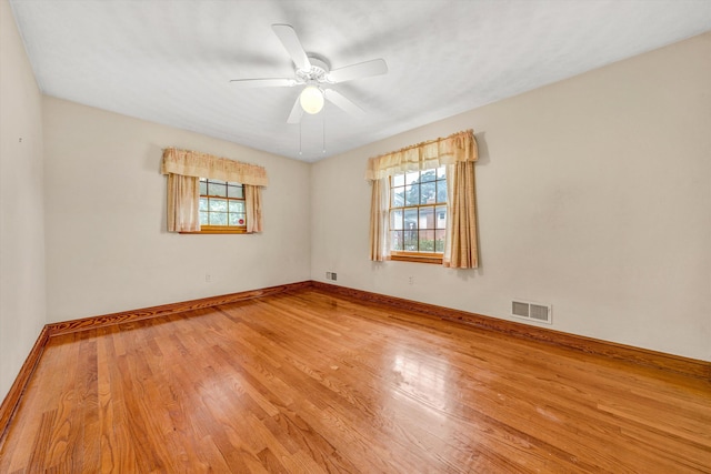 4362 Fontaine Cir, Roanoke, VA 24018 - spare room with light wood-style floors and ceiling fan