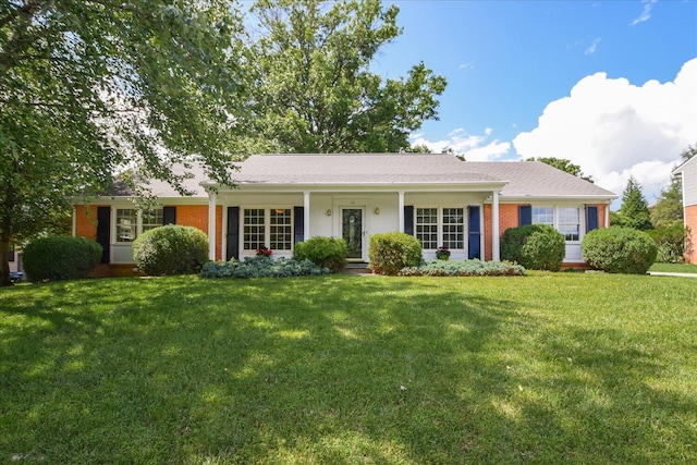 115 Bartley Dr, Salem, VA 24153 - ranch-style home featuring a front yard and brick siding