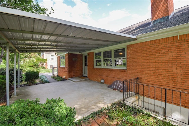 115 Bartley Dr, Salem, VA 24153 - view of patio / terrace featuring a carport