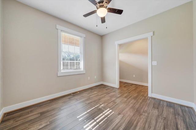 3141 Trinity Rd, Troutville, VA 24175 - unfurnished room featuring wood finished floors and a ceiling fan