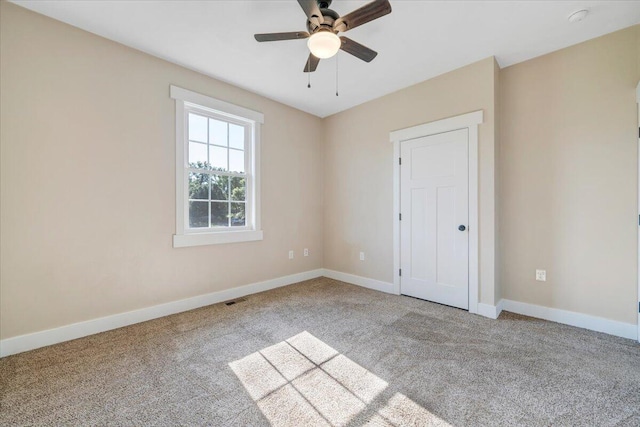 3141 Trinity Rd, Troutville, VA 24175 - unfurnished bedroom with carpet floors and a ceiling fan