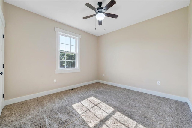 3141 Trinity Rd, Troutville, VA 24175 - carpeted empty room with baseboards and a ceiling fan