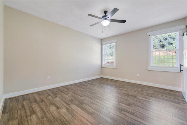 3141 Trinity Rd, Troutville, VA 24175 - unfurnished room featuring wood finished floors and a ceiling fan