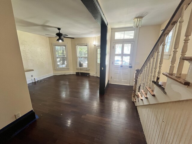 405 Mountain Ave SW, Roanoke, VA 24016 - entrance foyer featuring plenty of natural light and dark wood-style floors