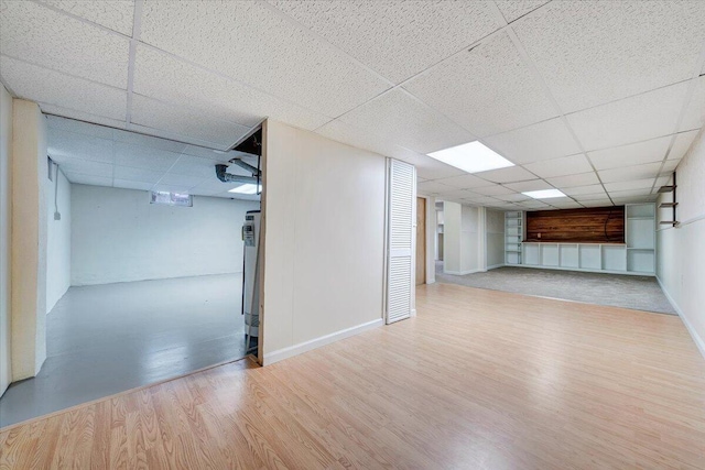 618 Gladies St NW, Roanoke, VA 24017 - finished below grade area featuring a paneled ceiling and wood finished floors