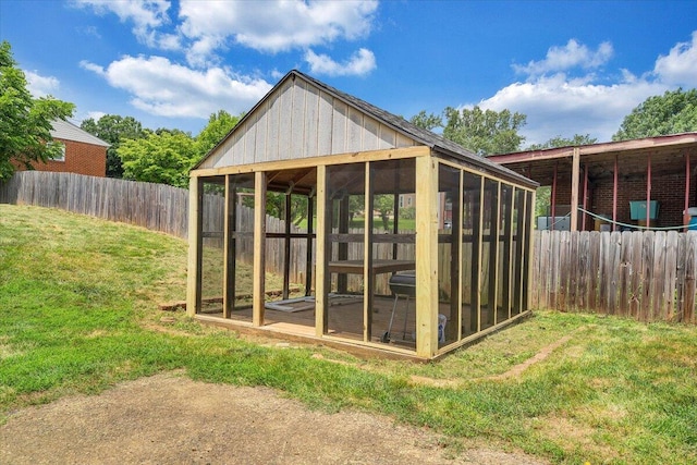 618 Gladies St NW, Roanoke, VA 24017 - view of outbuilding featuring a fenced backyard