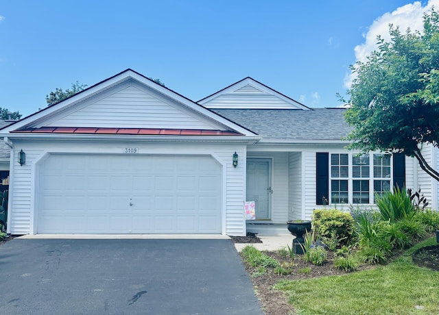 3109 Winterberry Sq, Roanoke, VA 24018 - single story home featuring an attached garage, driveway, and roof with shingles