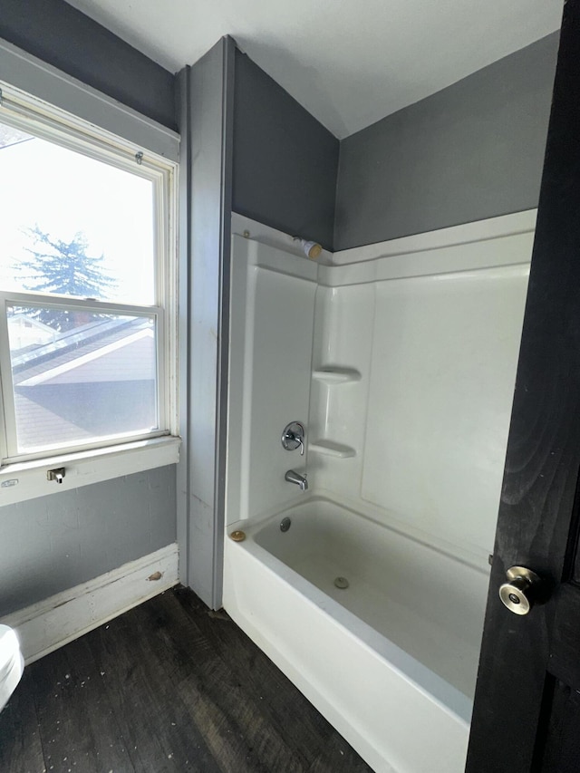 2229 Hanover Ave NW, Roanoke, VA 24017 - bathroom with wood finished floors and tub / shower combination