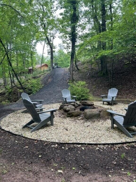 350 Sizer Ln, New Castle, VA 24127 - surrounding community with an outdoor fire pit