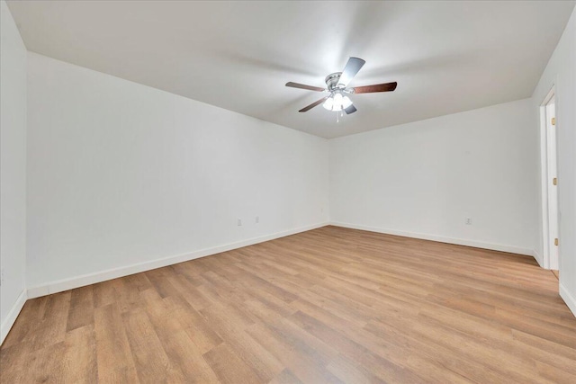 2534 Paris Mountain Rd, Elliston, VA 24087 - spare room with light wood finished floors and ceiling fan