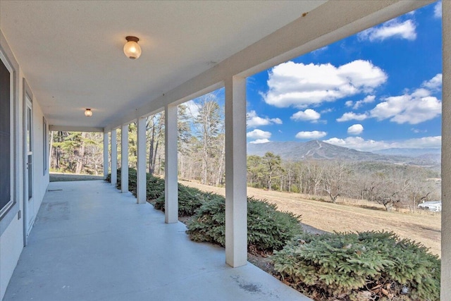 2534 Paris Mountain Rd, Elliston, VA 24087 - view of patio featuring a mountain view