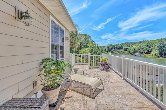 325 Bull Run Trl, Penhook, VA 24137 - view of patio / terrace featuring a water view