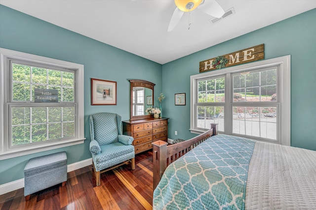 325 Bull Run Trl, Penhook, VA 24137 - bedroom featuring wood finished floors and a ceiling fan