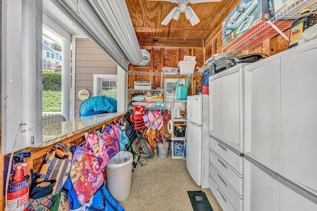 325 Bull Run Trl, Penhook, VA 24137 - storage room featuring a ceiling fan