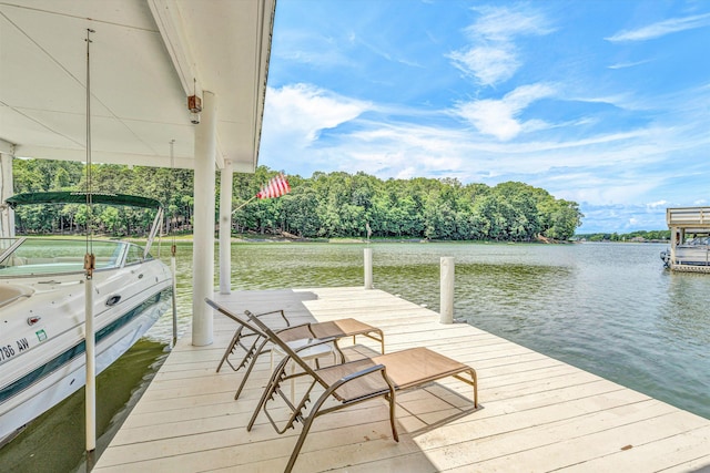 325 Bull Run Trl, Penhook, VA 24137 - dock area with a water view