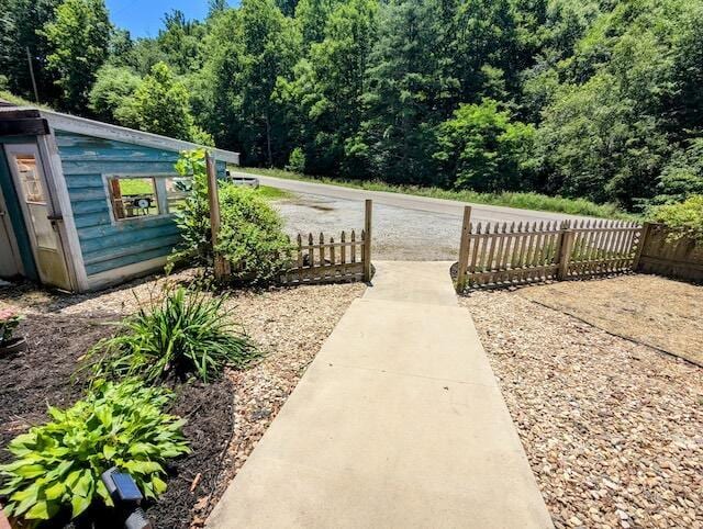 221 Camp Creek Rd NW, Riner, VA 24149 - view of yard featuring a forest view