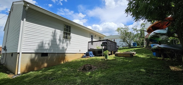2610 Plantation Rd NE, Roanoke, VA 24012 - view of home's exterior with a lawn and a deck