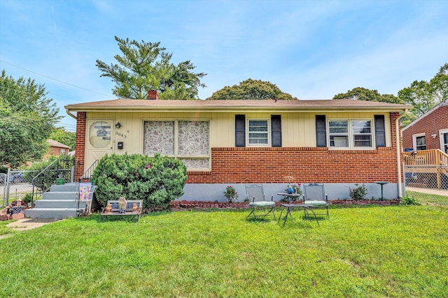 3843 Plantation Rd NE, Roanoke, VA 24012 - view of front of property featuring brick siding and a chimney