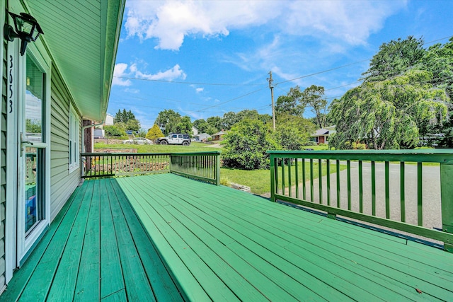 3653 Bunker Hill Dr, Roanoke, VA 24018 - deck with a yard