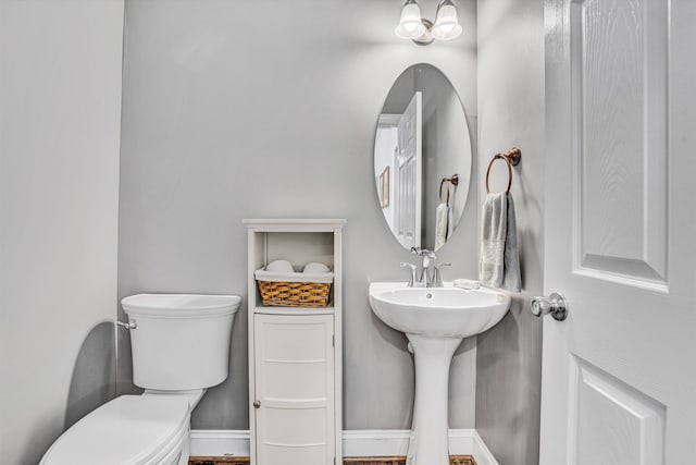 1258 Colby Dr, Forest, VA 24551 - half bathroom featuring toilet and baseboards