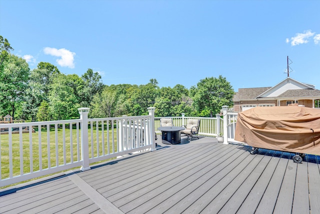1258 Colby Dr, Forest, VA 24551 - wooden terrace featuring a yard