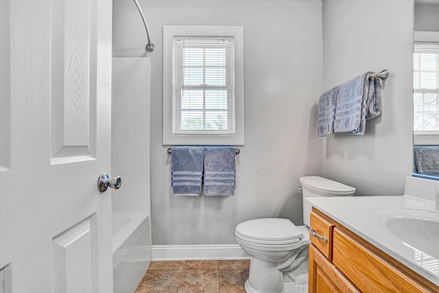 1258 Colby Dr, Forest, VA 24551 - bathroom featuring vanity, plenty of natural light, and bathing tub / shower combination