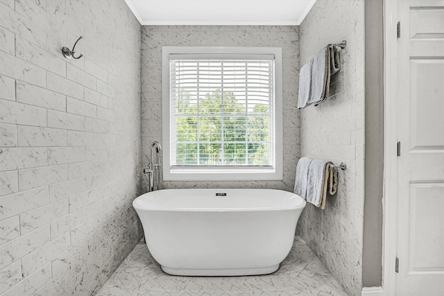 1258 Colby Dr, Forest, VA 24551 - full bath with crown molding and a soaking tub