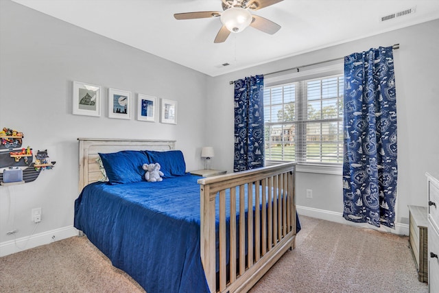 1258 Colby Dr, Forest, VA 24551 - bedroom featuring carpet floors and a ceiling fan