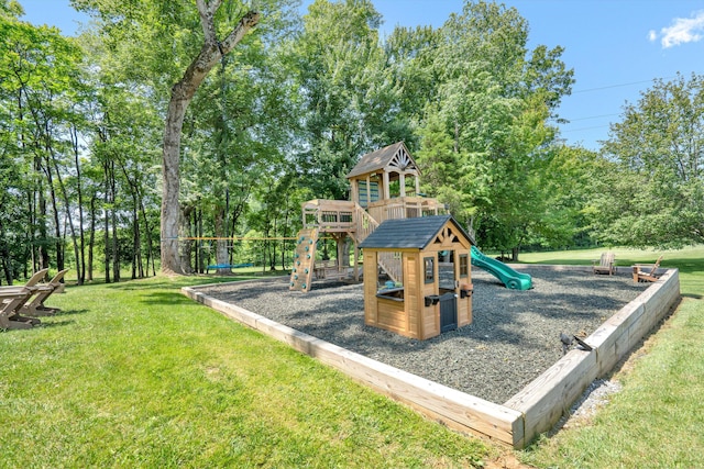 1258 Colby Dr, Forest, VA 24551 - community playground featuring a yard and view of scattered trees