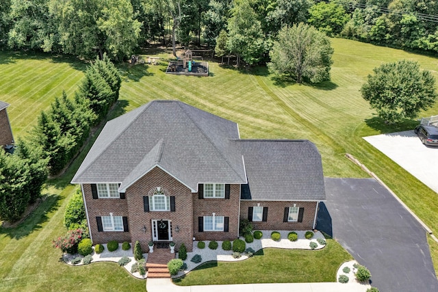 1258 Colby Dr, Forest, VA 24551 - view from above of property with a tree filled landscape