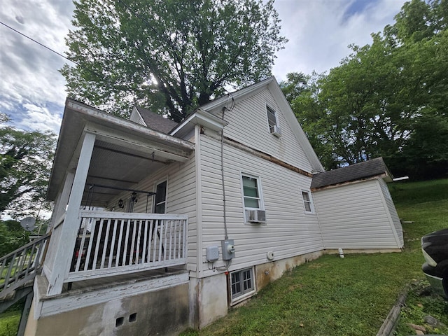 1213 Tazewell Ave SE, Roanoke, VA 24013 - view of property exterior with a yard and cooling unit